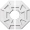 Ekena Millwork Logan Architectural Grde PVC Contemporary Ceiling Medallion, Two Piece, 10"OD x 3"ID x 3 1/2"C x 1"P CMP10LG2-03000 - alternate 1